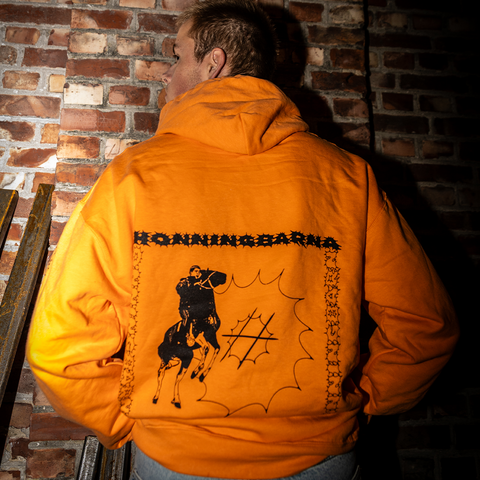 Oransje Soft Spot Hettegenser