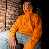 Oransje Soft Spot Hettegenser