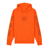 Oransje Soft Spot Hettegenser