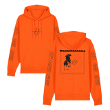 Oransje Soft Spot Hettegenser