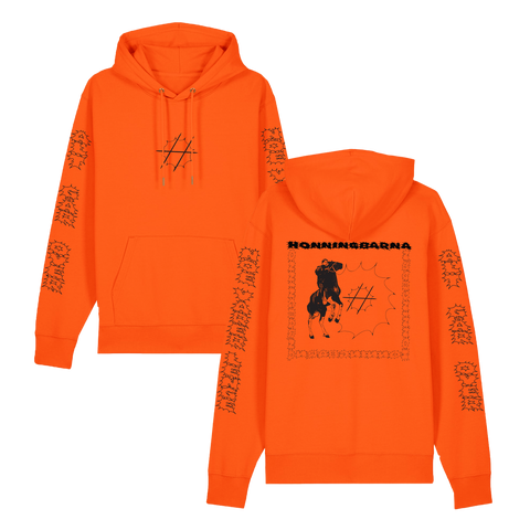 Oransje Soft Spot Hettegenser